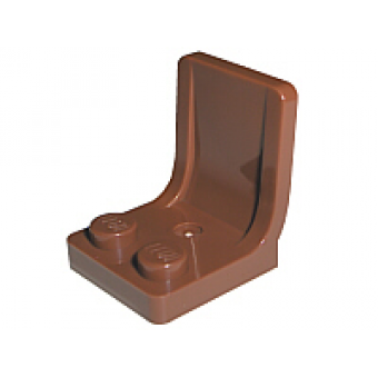 stoel 2x2 reddish brown